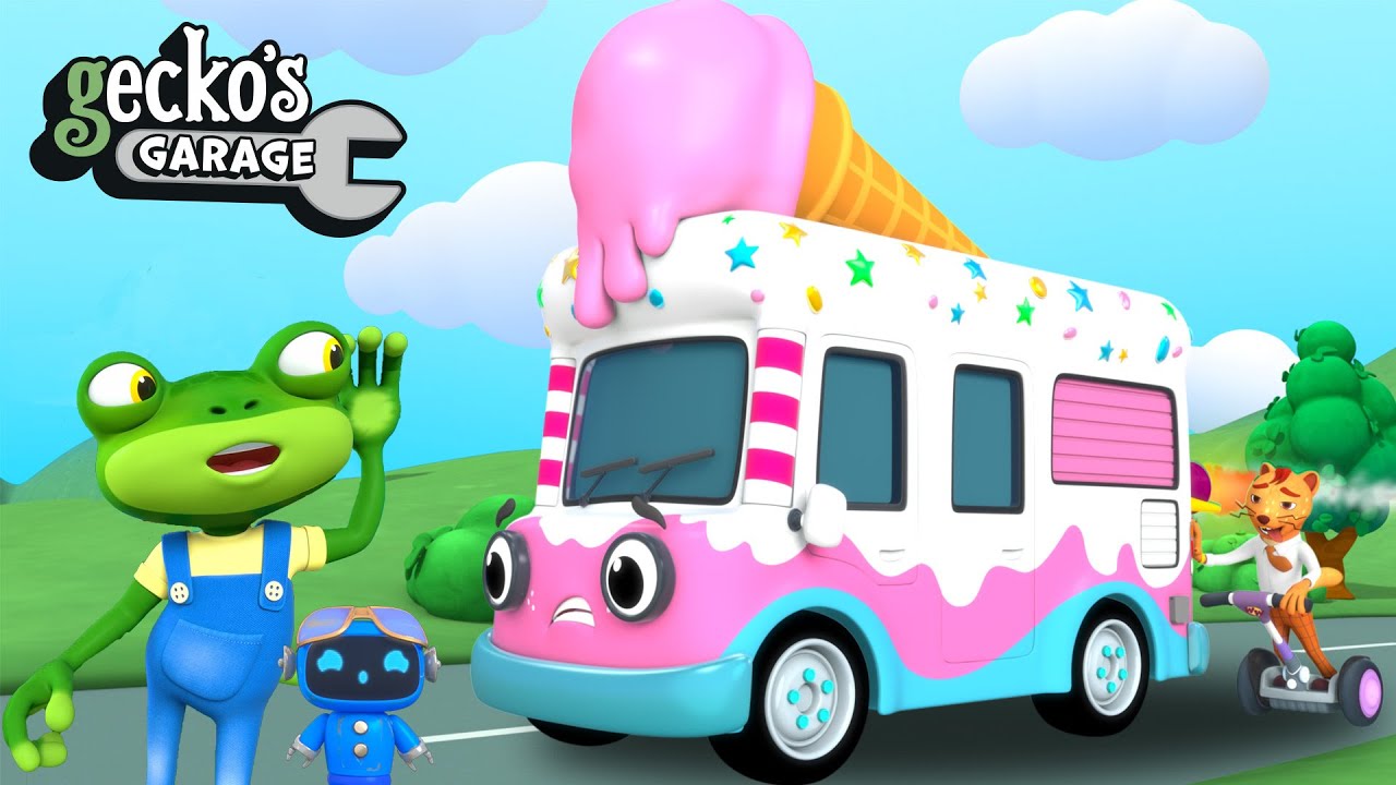 Gecko's Ice Cream Time｜Gecko's Garage｜Funny Cartoon For Kids｜Learning Videos For Toddlers