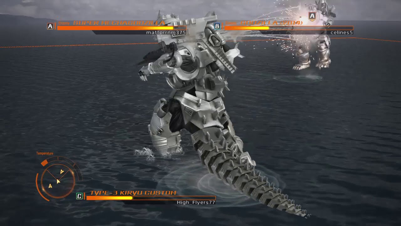 GODZILLA PS4: Type-3 Kiryu vs Godzilla 2014 vs Super Mechagodzilla