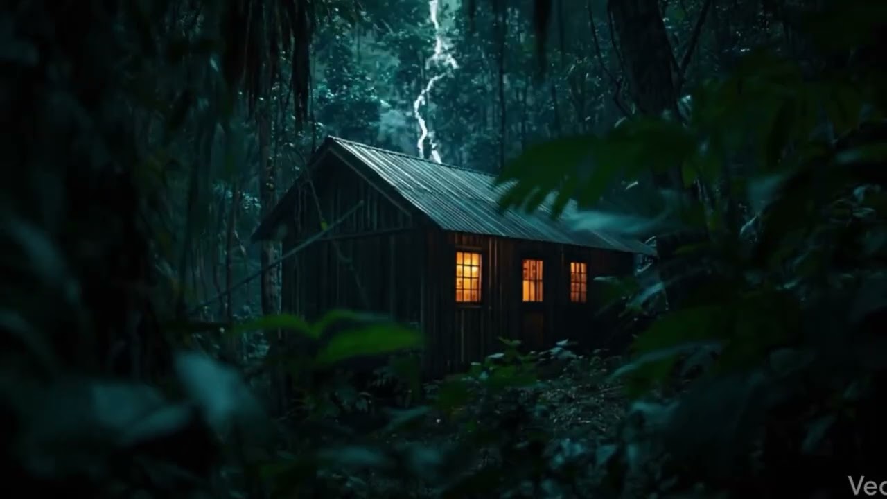 Cozy Cabin in the Rain 🌧️ | Ambient Forest Sounds for Sleep, Relaxation & Focus. 