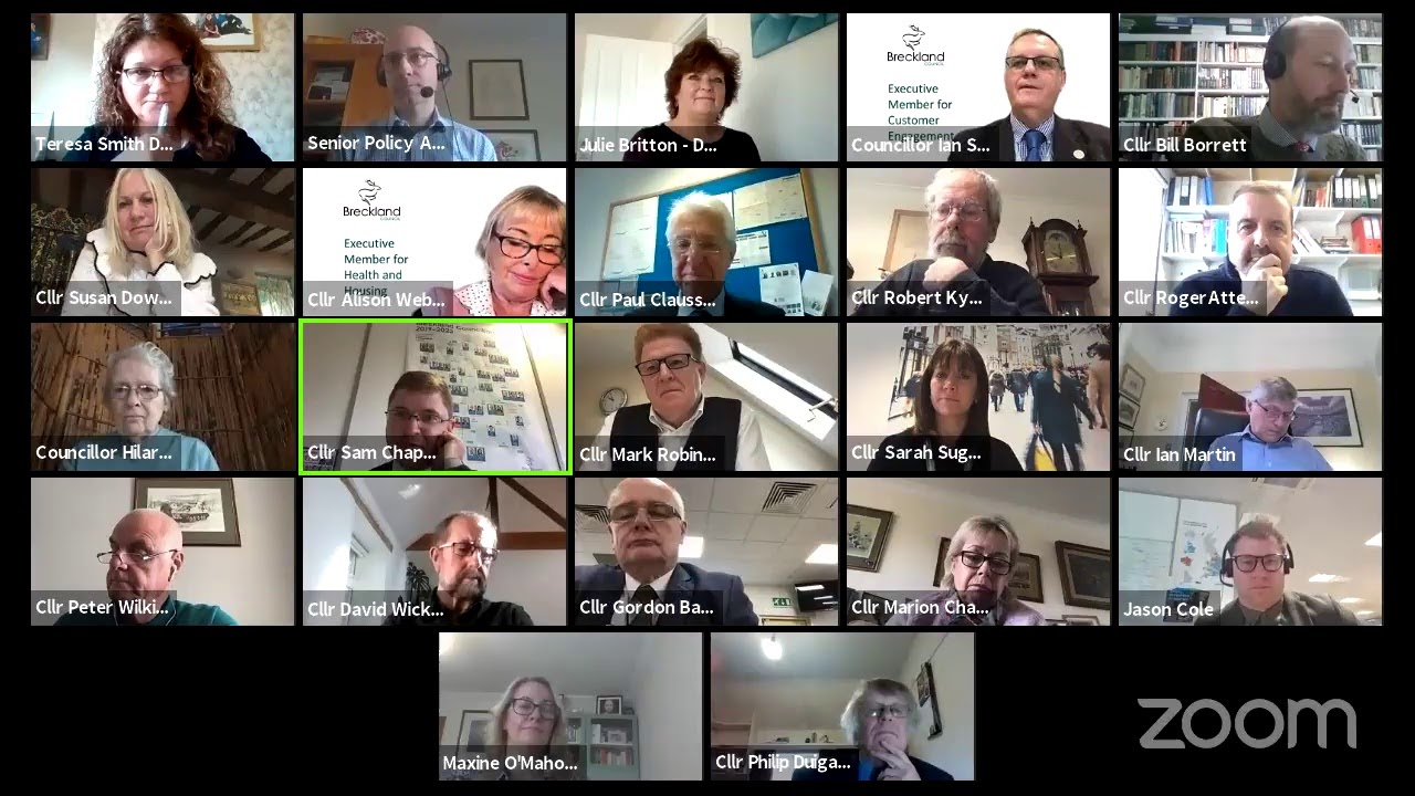 Breckland Council  - Full Cabinet meeting - 19 October 2020