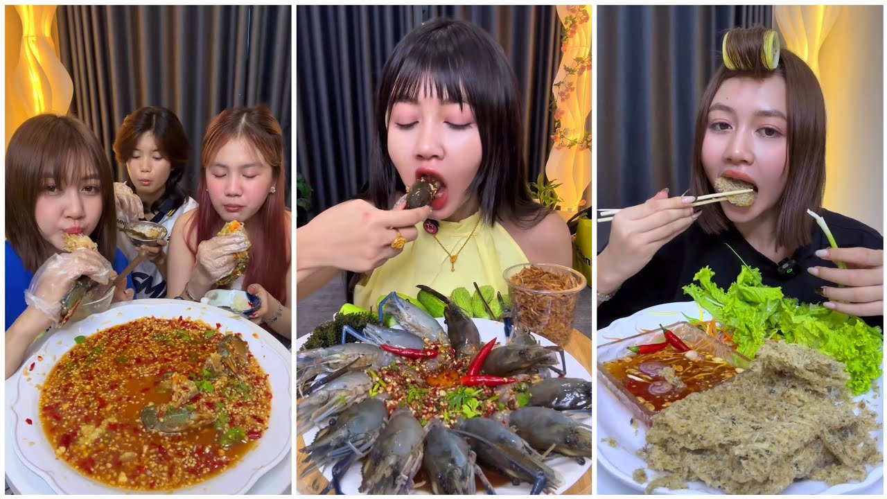 គេងនៅនឹង🙂‍↔️ប្រហិតឆឹង ពូឈីវមីងឆយ #mukbang #Cambodia #food