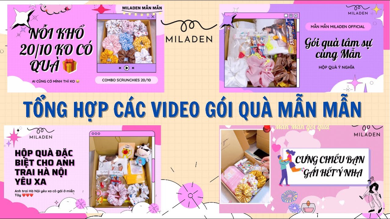 [P6] TỔNG HỢP CÁC VIDEO GÓI QUÀ MẪN MẪN MILADEN OFFICIAL #shorts #miladen
