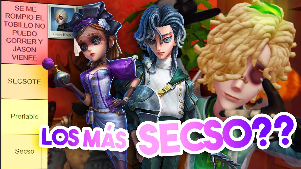 TIERLIST DEFINITIVA de IDENTITY V (pero no es de habilidades)  | Survis