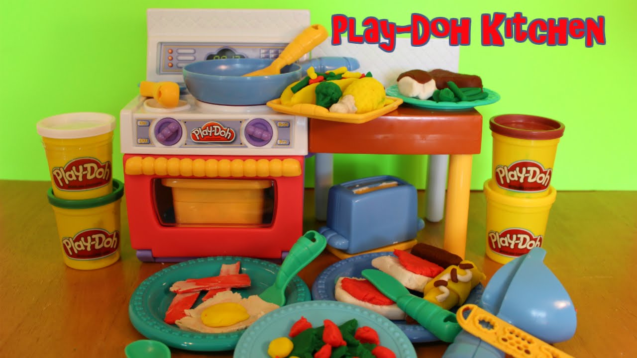 Play-Doh Meal Makin' Creations Kitchen Set - Unboxing and Meal Making