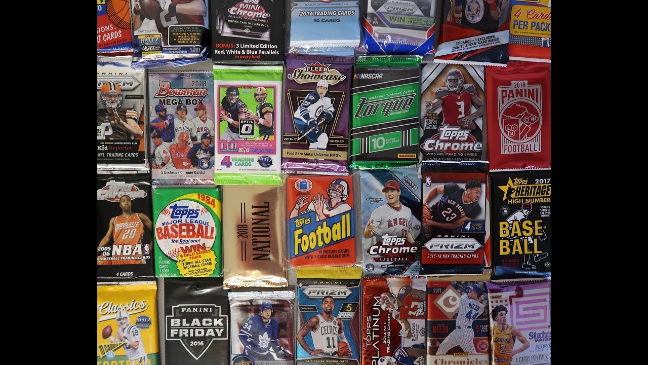 2018 XMAS 175 Random Trading Card Pack Break / Football Baseball Basketball +