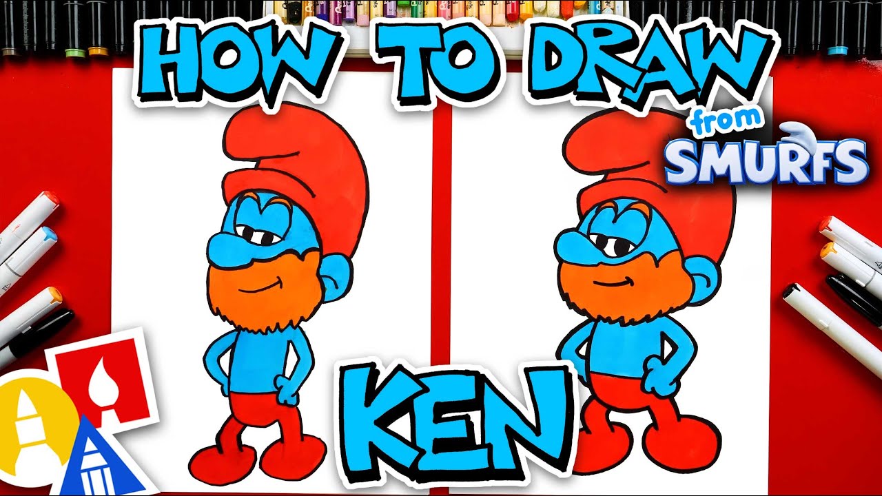 How To Draw Ken From The Smurfs Movie