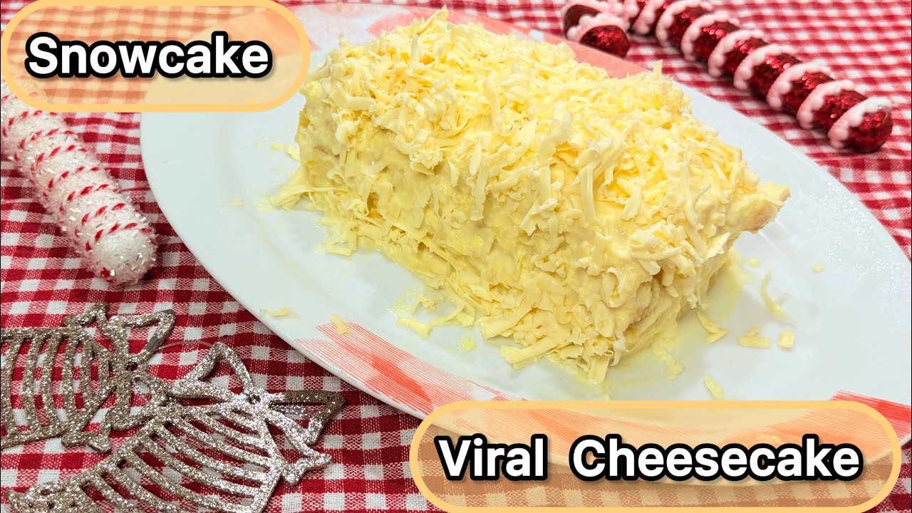 Viral  Cheesecake || Snowcake || Chiffon Cake with cheese frosting and Topping|| Trending