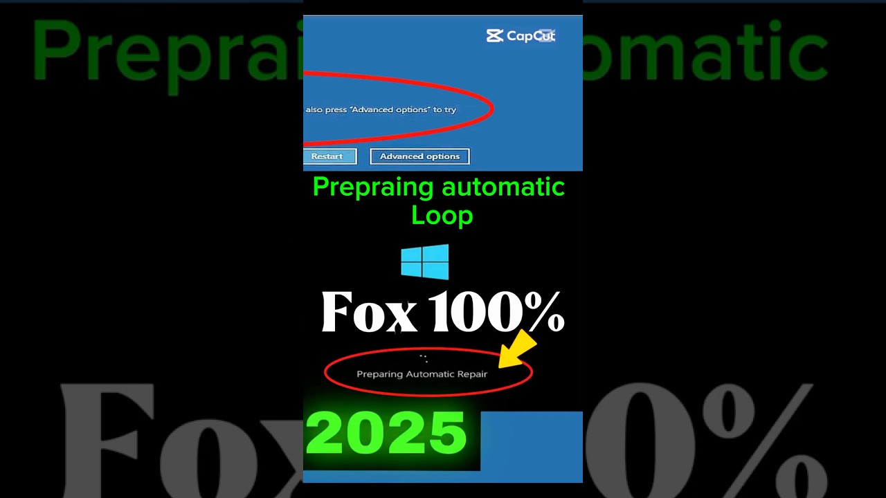 preparing automatic repair windows 10 #windows #windows10 #windows11