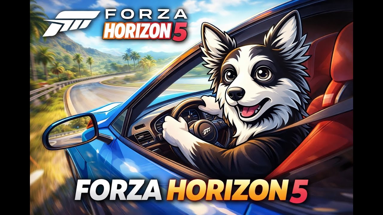 Doggy kör bil i Forza Horizon 5😂*går dåligt *