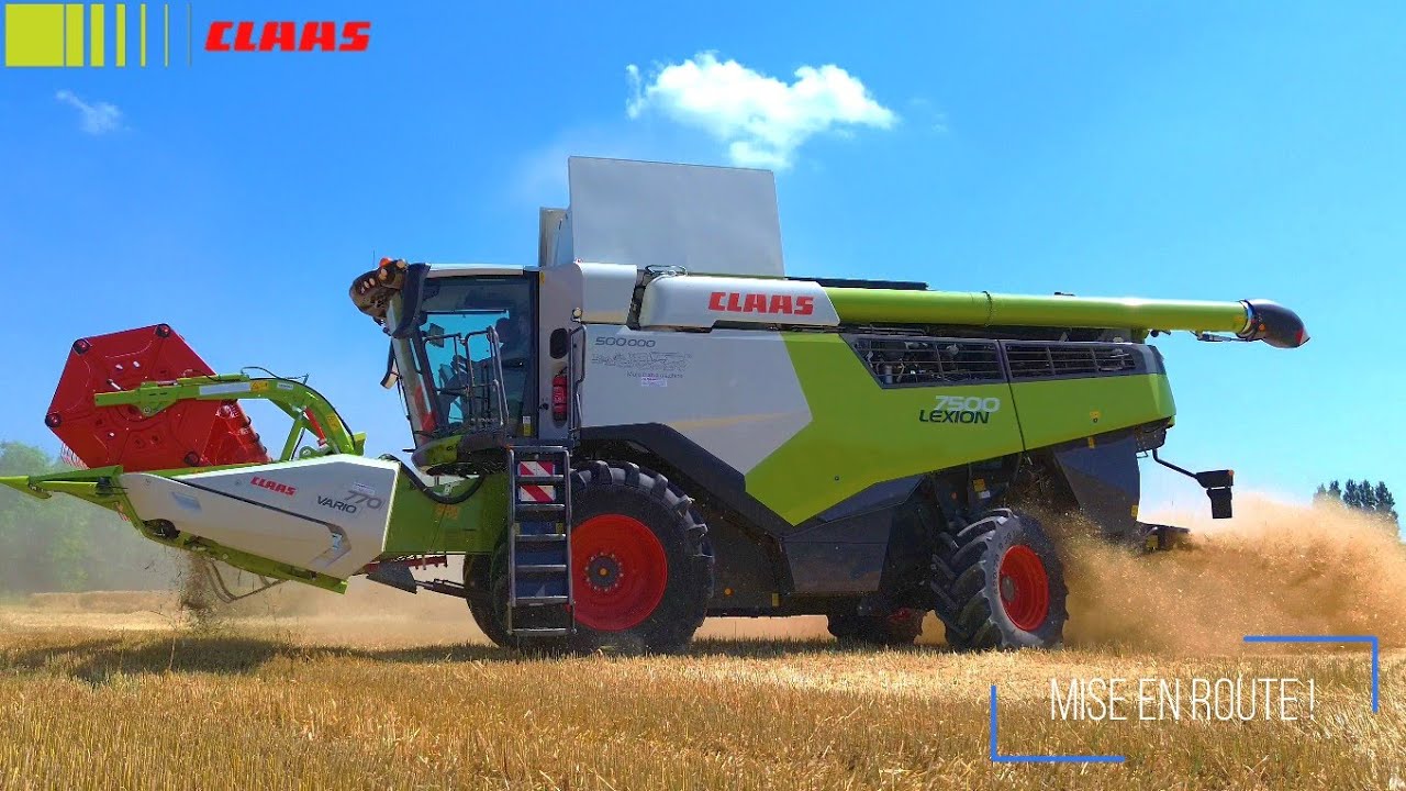 Les premiers hectares pour cette Lexion 7500 !