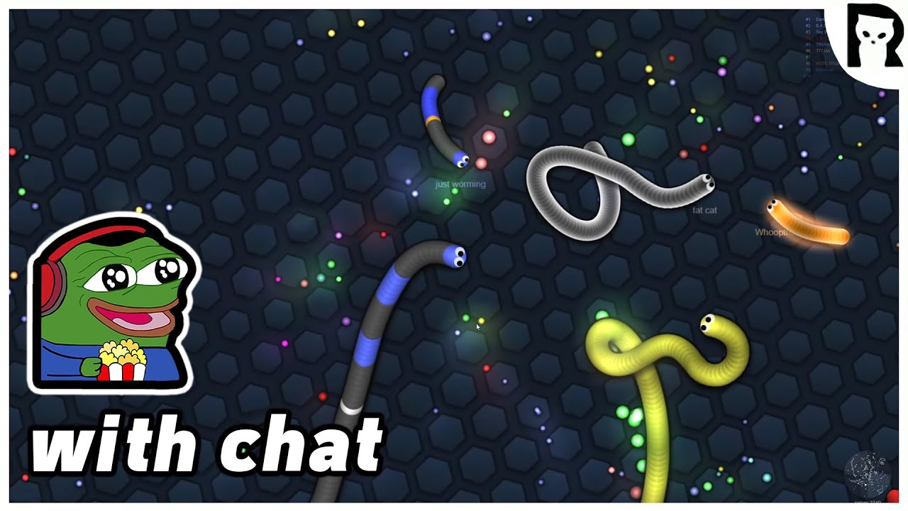 Lirik plays Slither.io [PART 2]