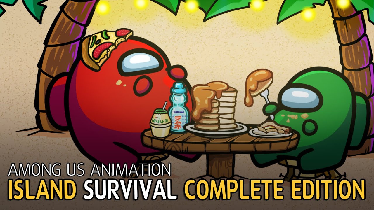 어몽어스 무인도 생존게임모드 컴플리트 에디션 | Among us animation Island Survival mode Complete edition