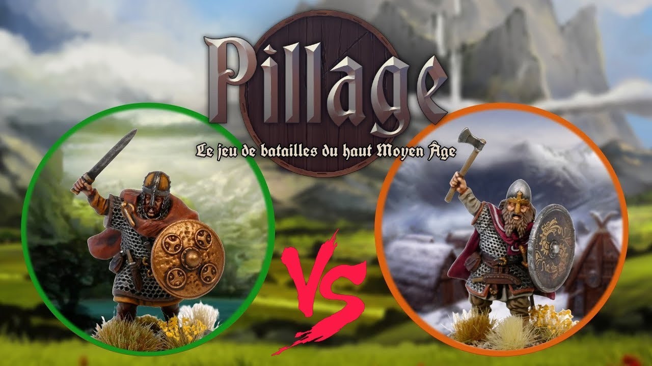 VIKINGS vs IRLANDAIS - Rapport de bataille Pillage (wargame historique FR)