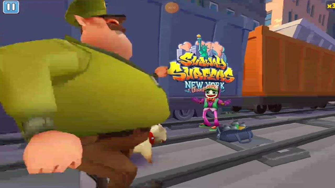 SUBWAY SURFERS GAMEPLAY PC HD P1209 NEW YOURK спасибо всем персонажам Zombie Jake - Friv4T