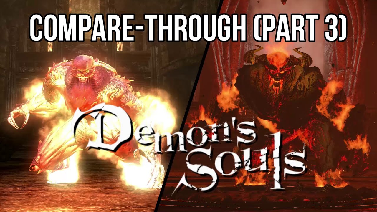 Demon's Souls Compare-Through - Part 3: Stonefang Tunnel