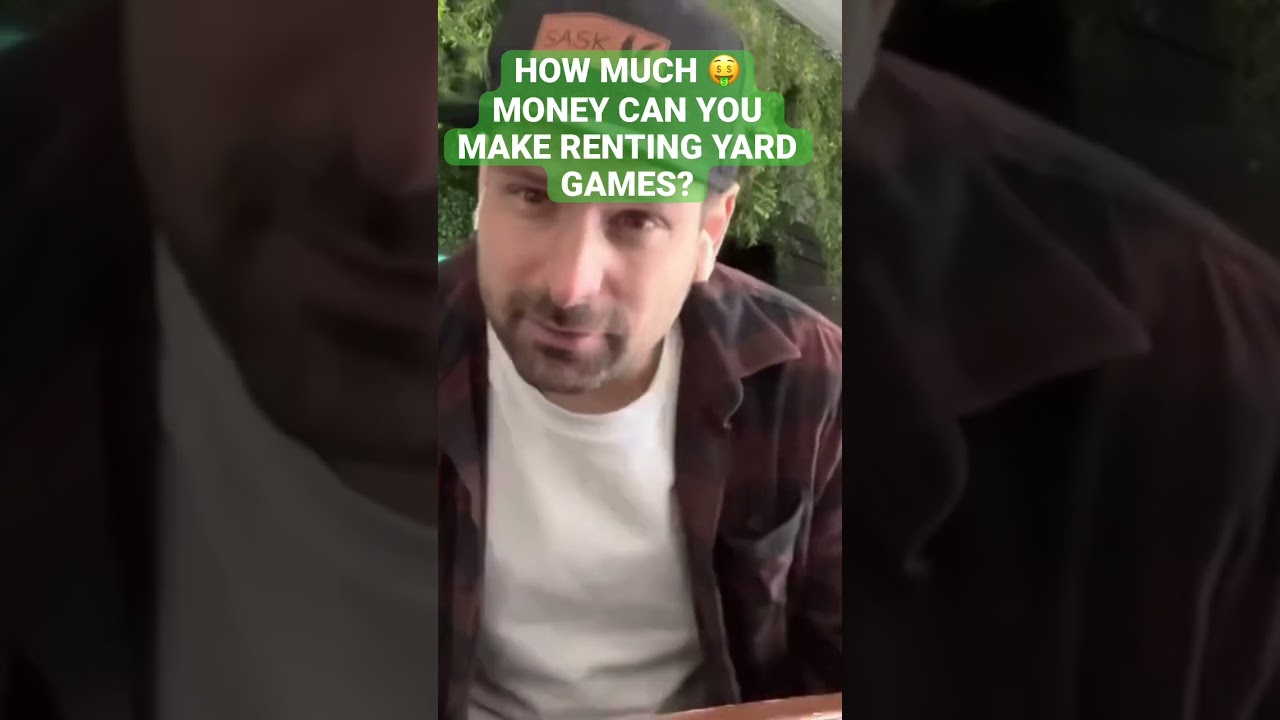 How Much Money Can You Make Renting Yard Games? #shorts #yardgames #businessideas #smallbusiness