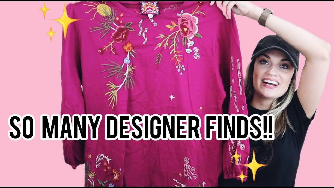 HUGE 75 Item Thrift Outlet Haul to Resell on Poshmark for a Profit $$$ - So Many Designer Finds!!