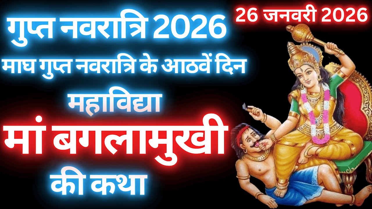 गुप्त नवरात्रि के आठवें दिन महाविद्या बगलामुखी की कथा | Gupt Navratri ki Katha Day 8 #maabaglamukhi