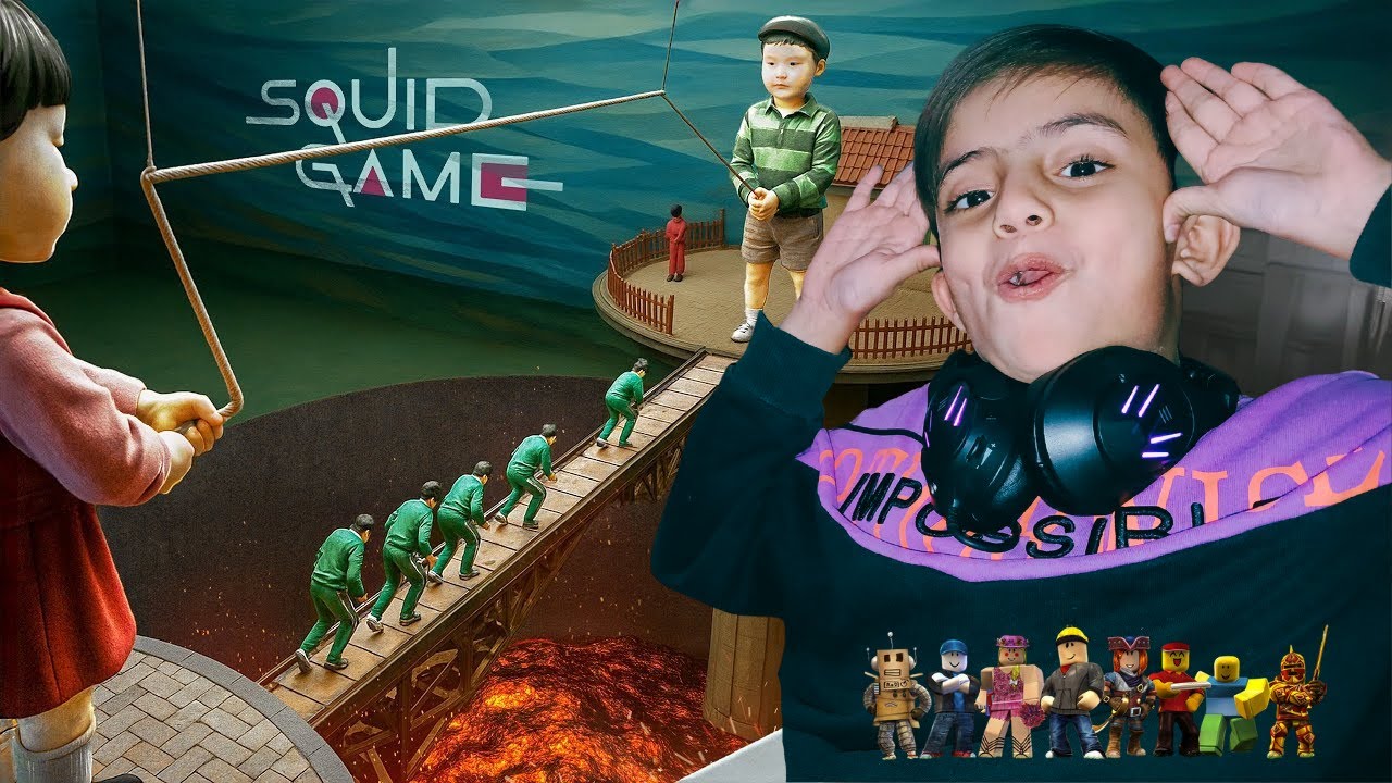 Shayan & Mikael Play SQUID GAME in ROBLOX 😱 | Kids Fun Challenge