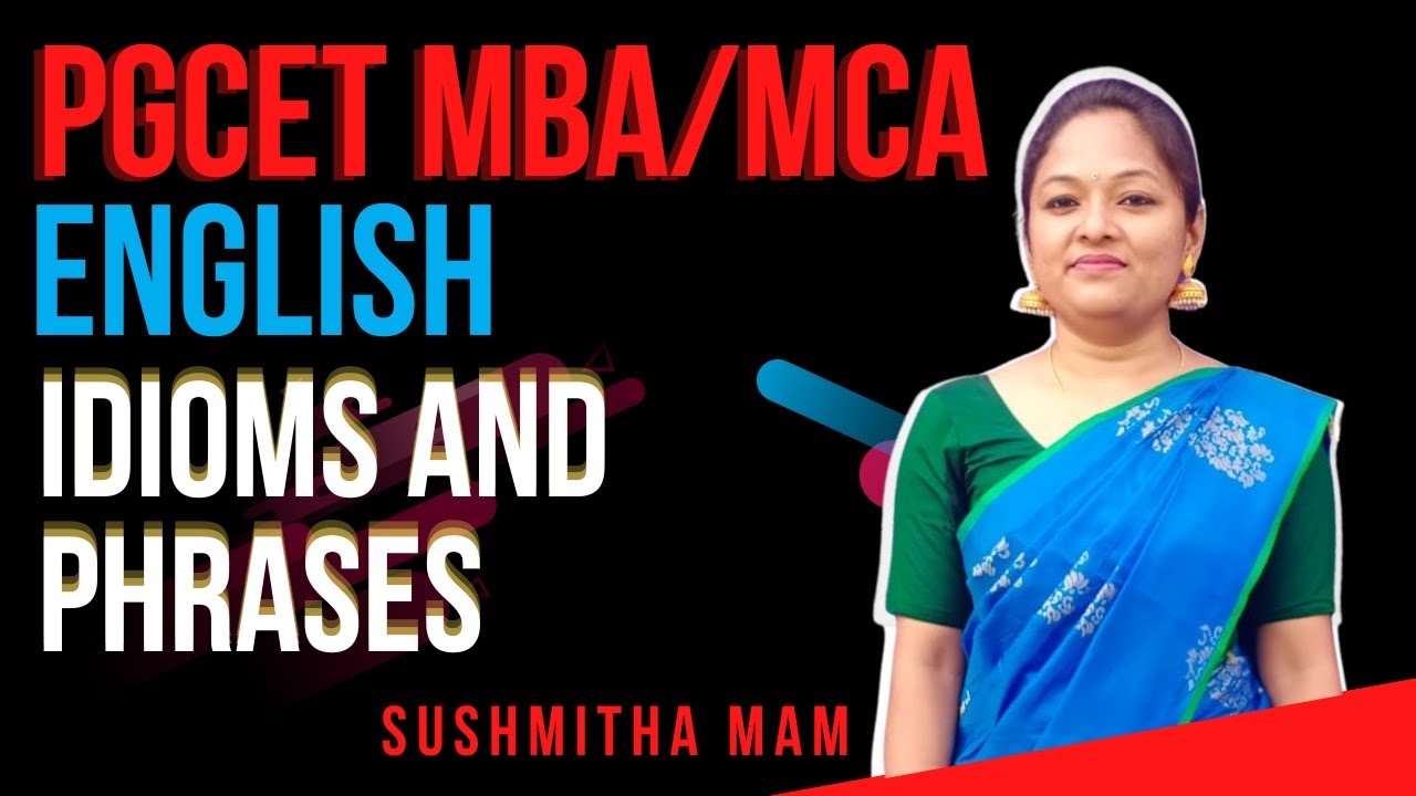 PGCET MBA/MCA-2024 | English | Idioms and Phrases | Lakshaya Batch!