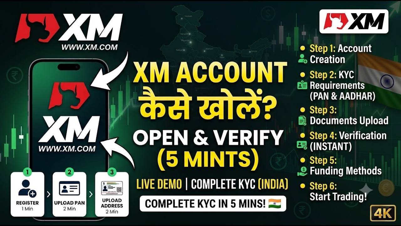 XM Account Opening KYC | Xm 360 Account kaise Banaye | How to Open XM Account In Under 5 minutes KYC