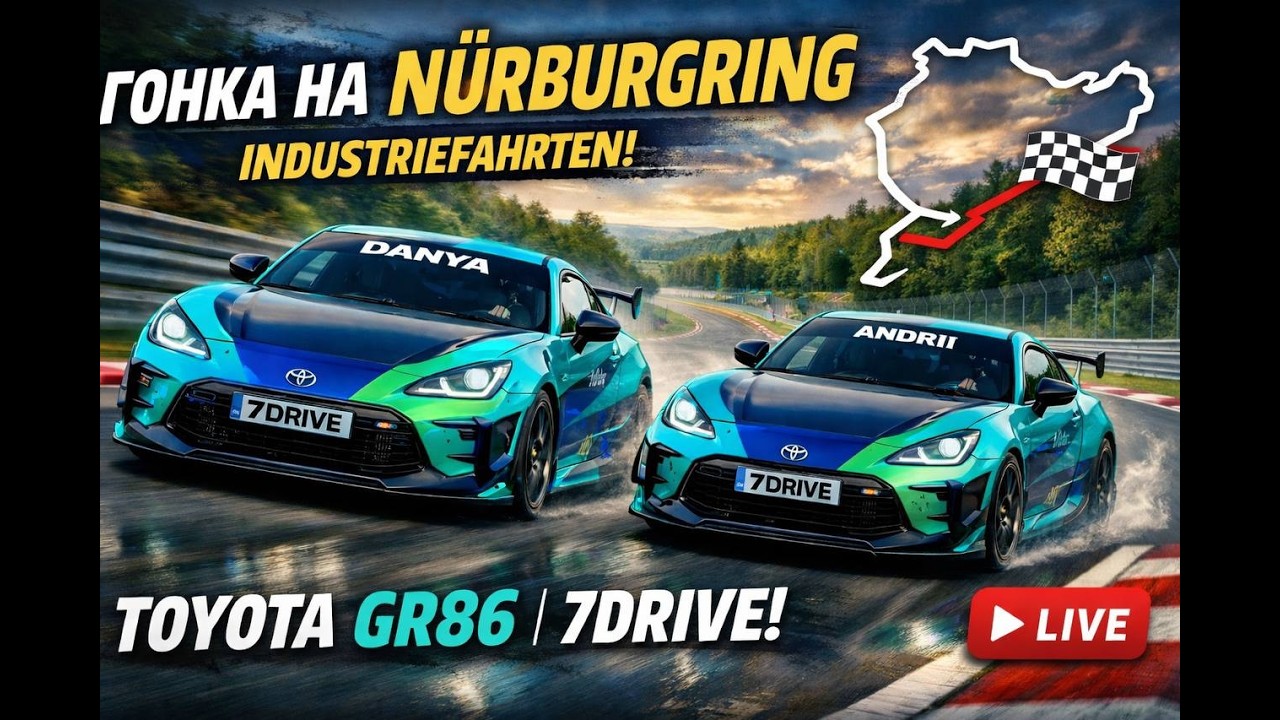 Газуємо Нюрку від 7Drive | iRacing | Nürburgring Nordschleife Industriefahrten | Toyota GR86 | 720P