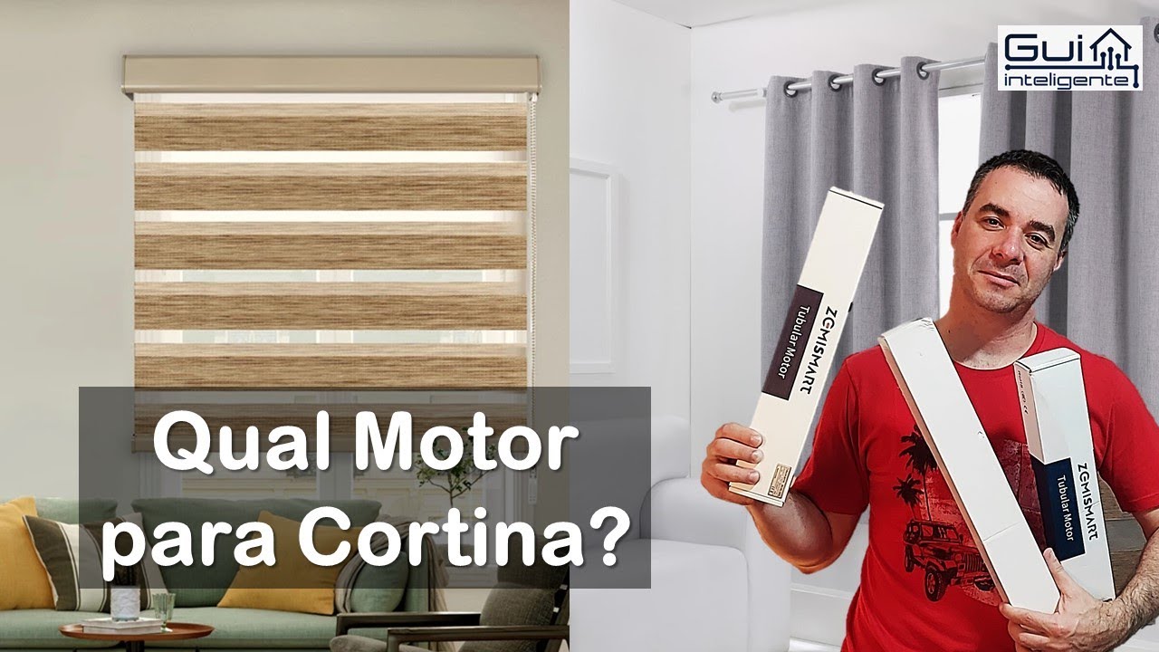 CORTINA SMART? 04 Motores Diferentes com Alexa ou Google Home
