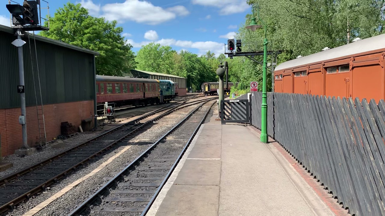 North Yorkshire Moors Railway LMS Black 5 5428 ERIC TREACY Approaching Pickering. 2021 ￼
