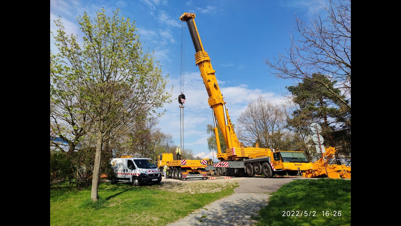 Liebherr LTM1500 Hanyš - nadměrný náklad & jeřáb / oversize load & crane / Schwertransport & Kran