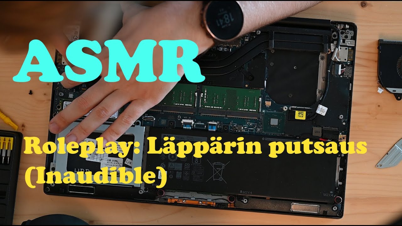 ASMR SUOMI 🪛 Läppärin huolto ( Inaudible )
