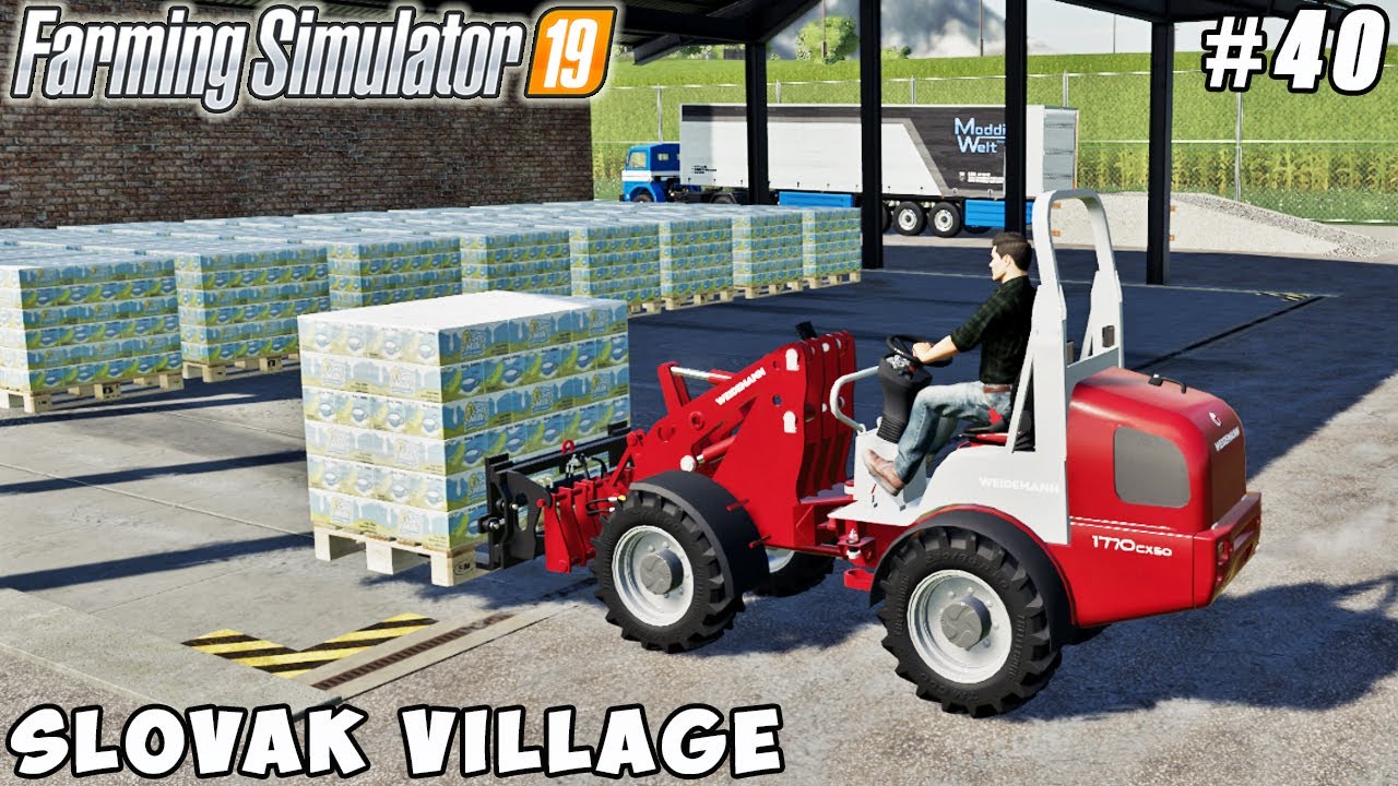Selling soybean milk, transportation pig feed | Slovak Village | Farming simulator 19 | ep #40