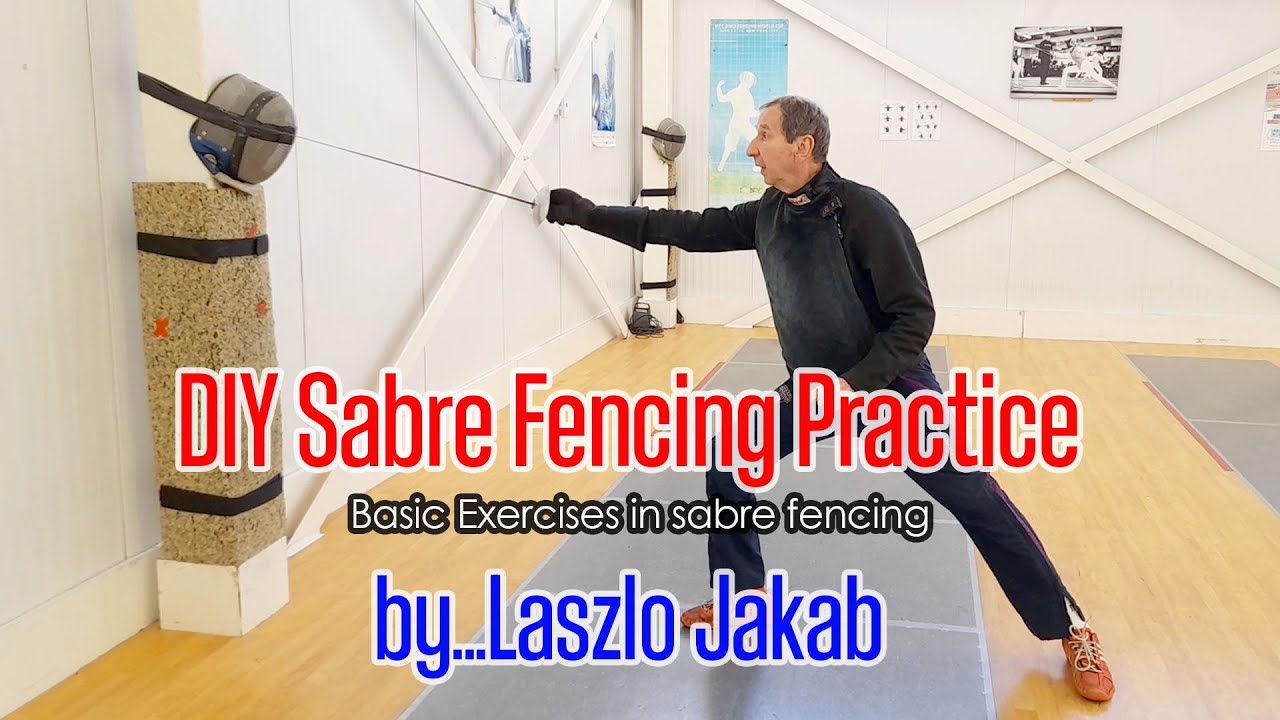 DIY Sabre fencing practice with Laszlo (with captions)