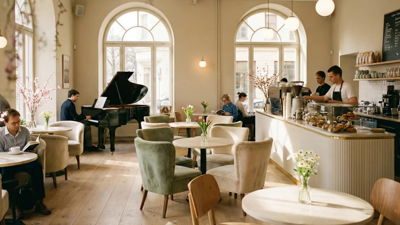 부드러운 봄 카페 🌷☕ 스무스 재즈