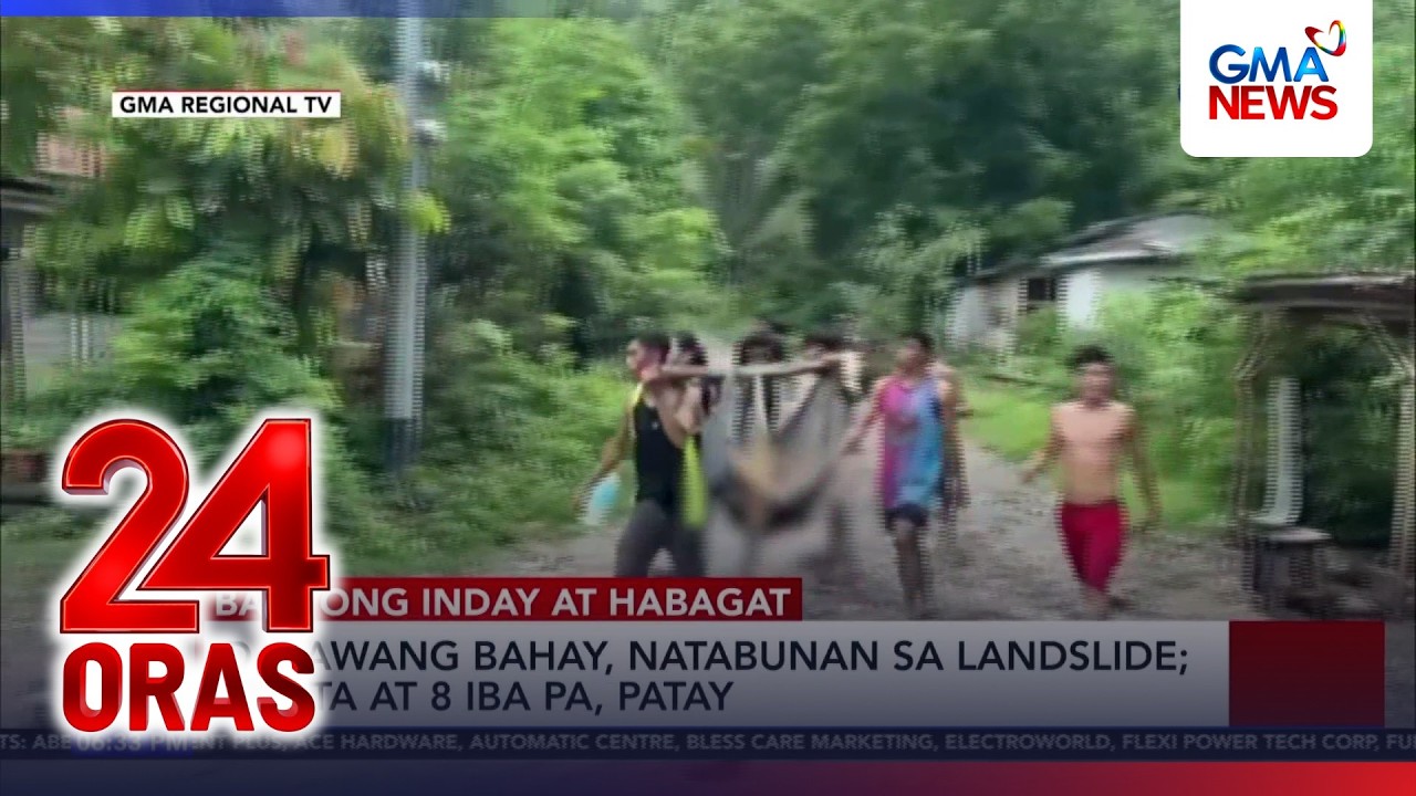 Typhoon Inday and enhanced 'habagat' rains trigger landslides | 24 Oras