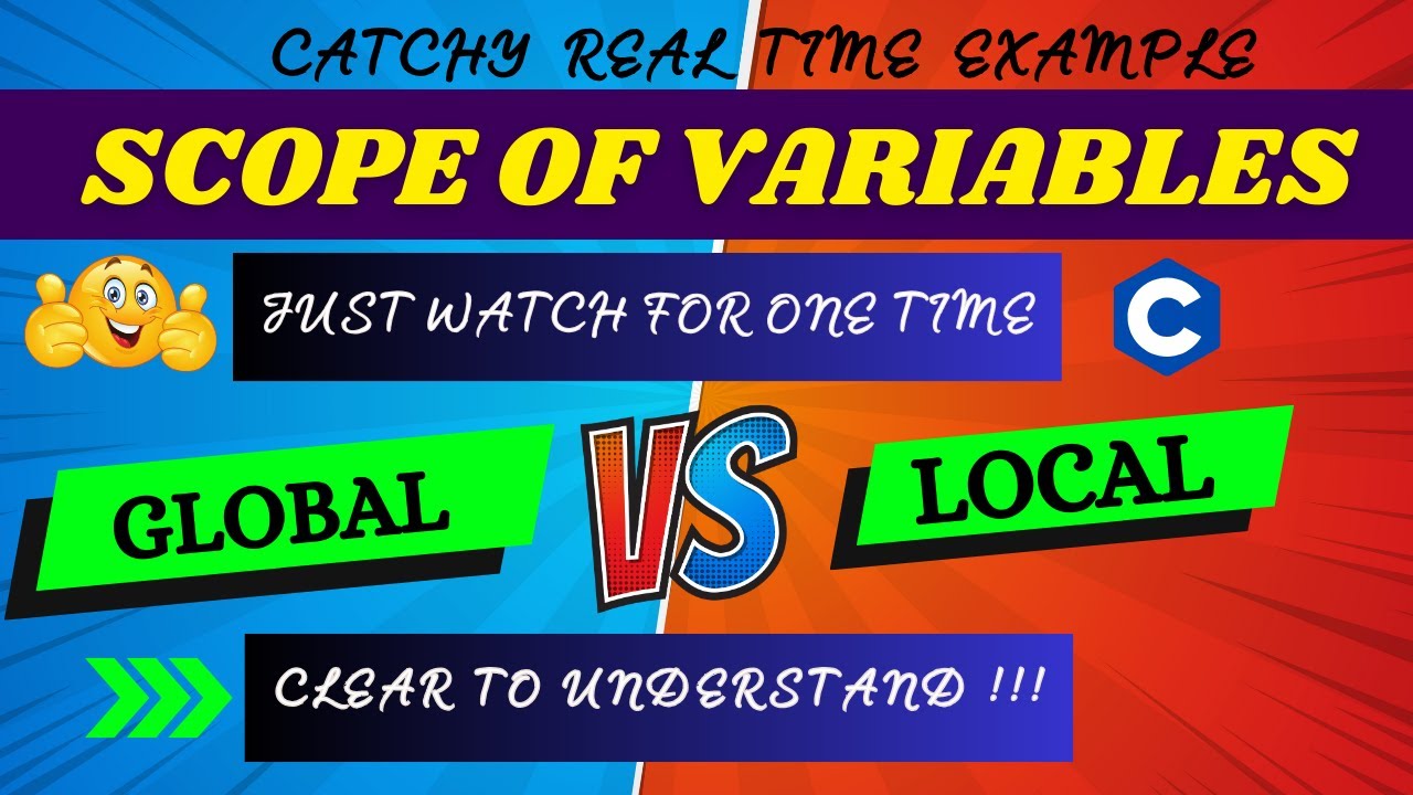 5.15 scope of variables | local vs global | local variable in c|global variable in c |sai suriyas