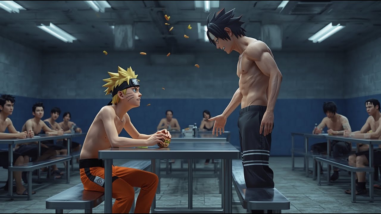 Naruto vs sasuke battle fight in pris0n #animation