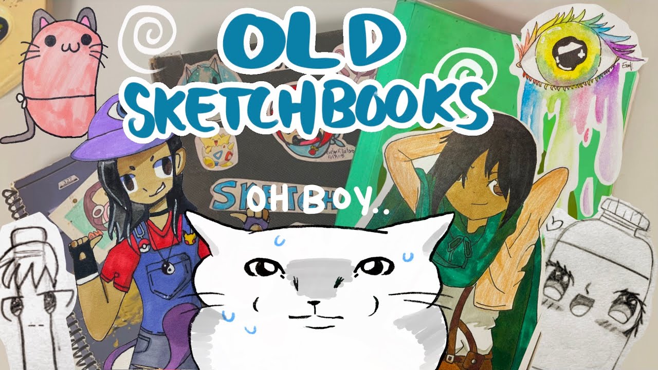 My old CRINGE sketchbooks!!