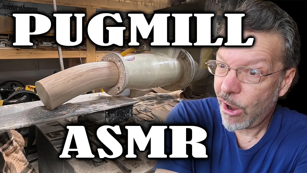 Bringing 300lbs of Dead Clay Back to Life (pug-mill ASMR)