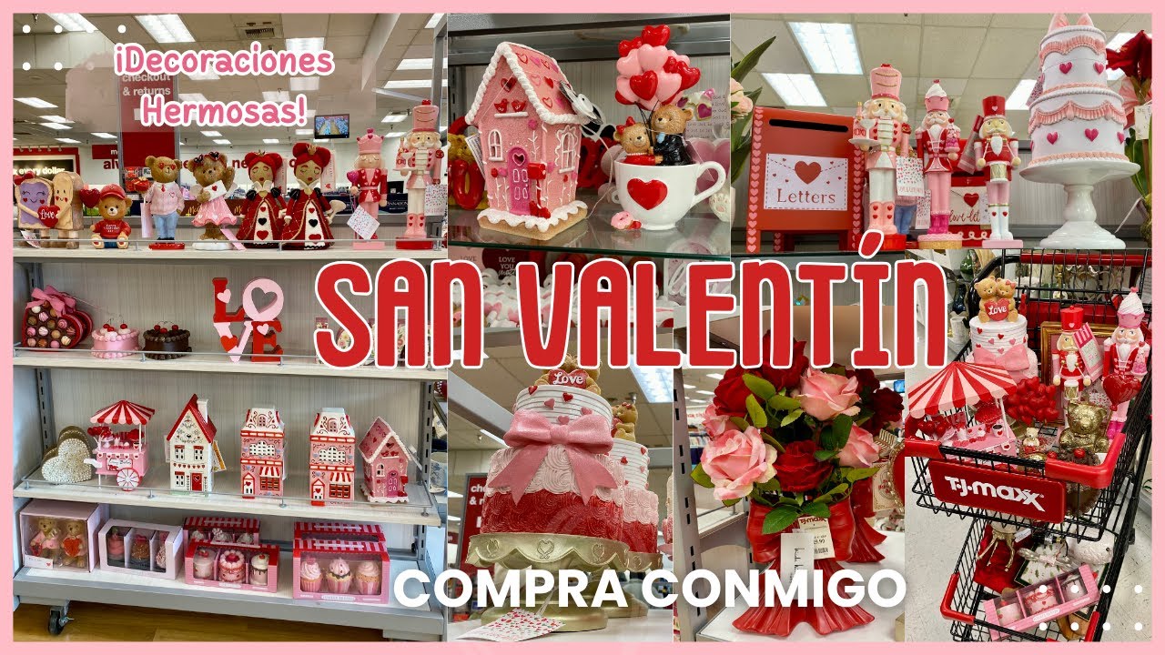 Decoración San Valentín 2026 en Tj Maxx ♥️ Compra Conmigo | Ideas BELLÍSIMAS para Tu Hogar🥰