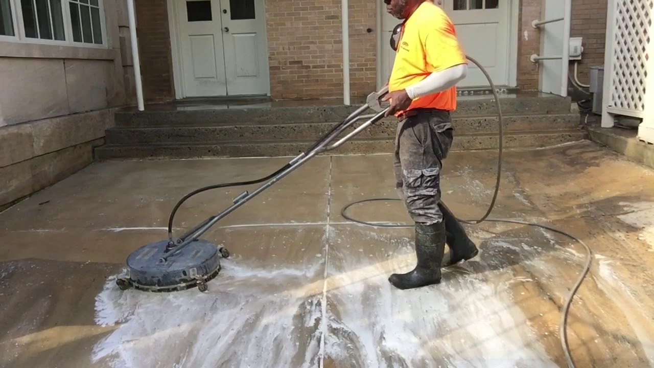 Pressure Washing Tire Marks From Concrete