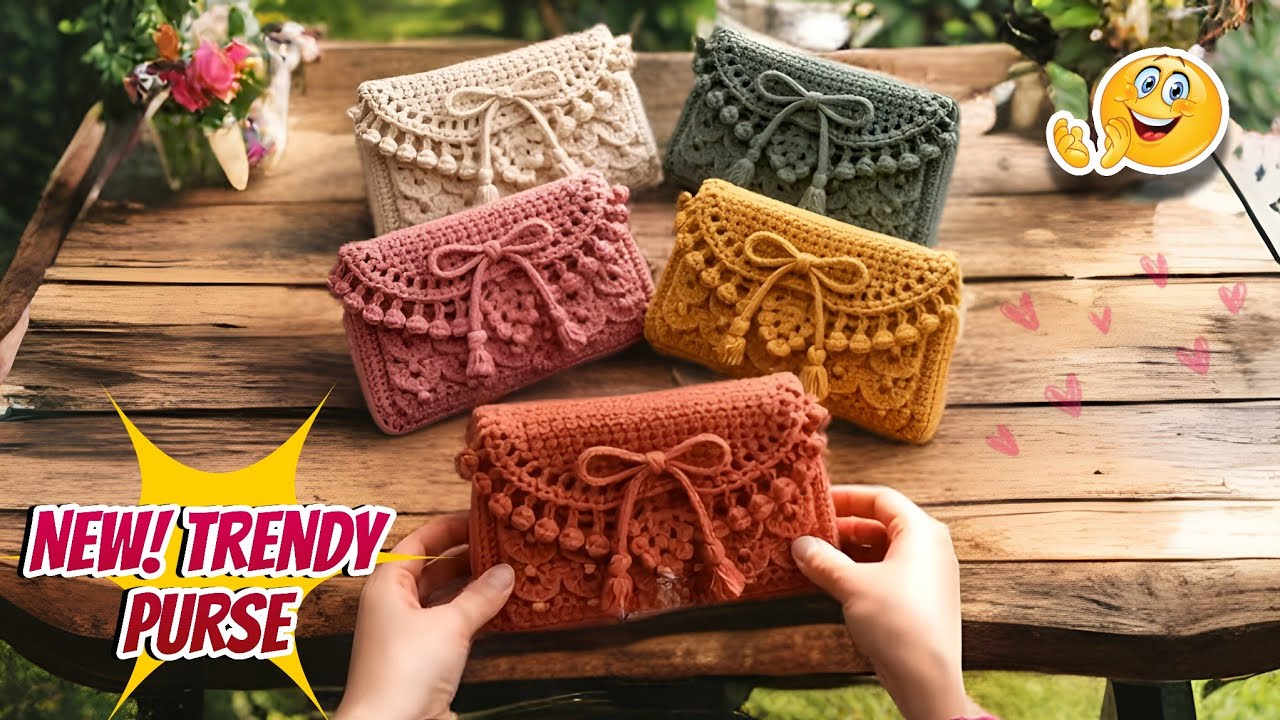 🔥Viral Crochet Clutch Bag | Beautiful Crochet Handbag | New Design 2025 