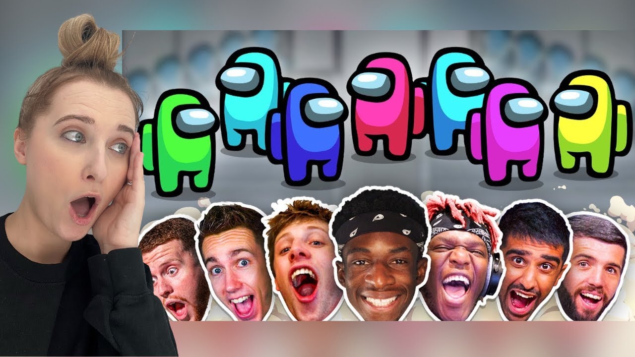 реакция на игру SIDEMEN в AMONG US (Sidemen Gaming)