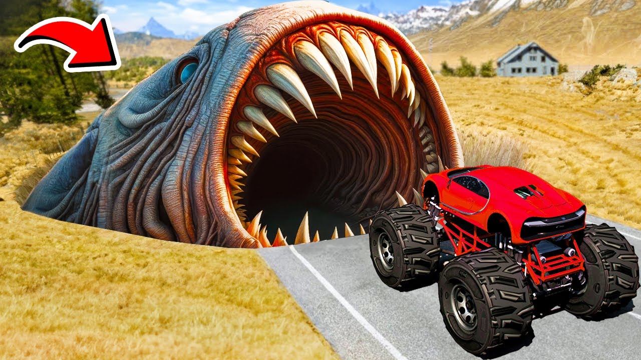 Testing GIANT CARS vs HUGE MONSTER POTHOLES in GTA 5!
