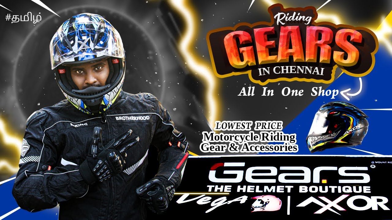 Best Helmet Shop in  [Chennai] 🥰GEARS |Chennai Rider | Helmet Review | riding gears | riding jackets