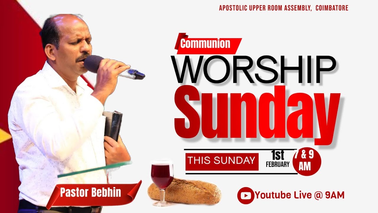🔴#Live_Worship #Pastor_Bebhin #Feb1st #CommunionSunday #SundayService #Anointingworship #WordofGod