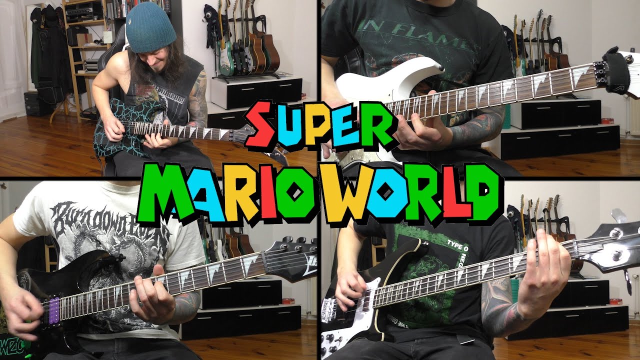 Super Mario World - Air Platform Theme/Athletic Theme [Metal Guitar Cover + Tabs]
