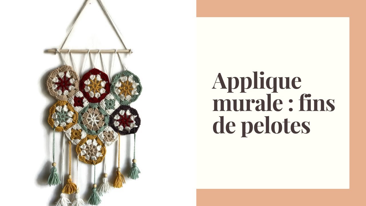 Applique murale: idée pour utiliser vos fins de pelotes