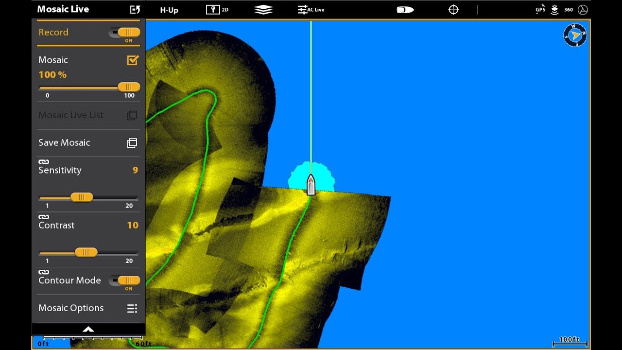 Советы и хитрости 201: Humminbird SOLIX: создание мозаики боковых изображений