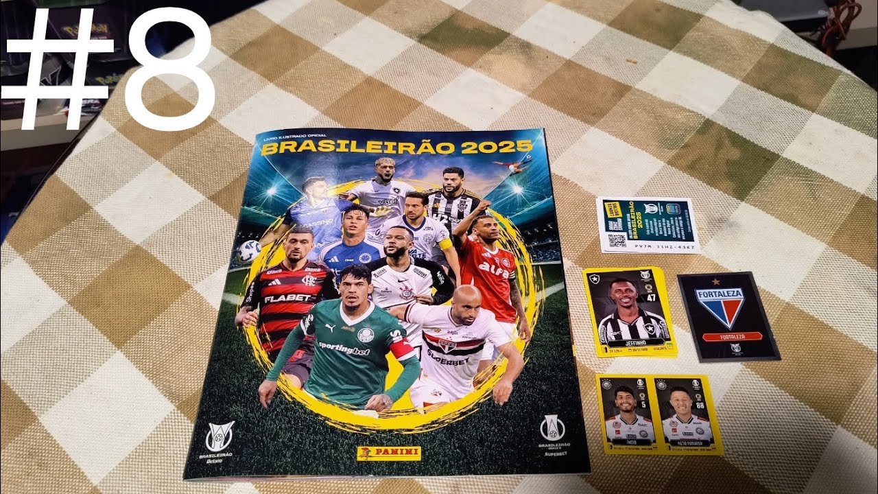 Colando as figurinhas do álbum do brasileirão 2025 #8 