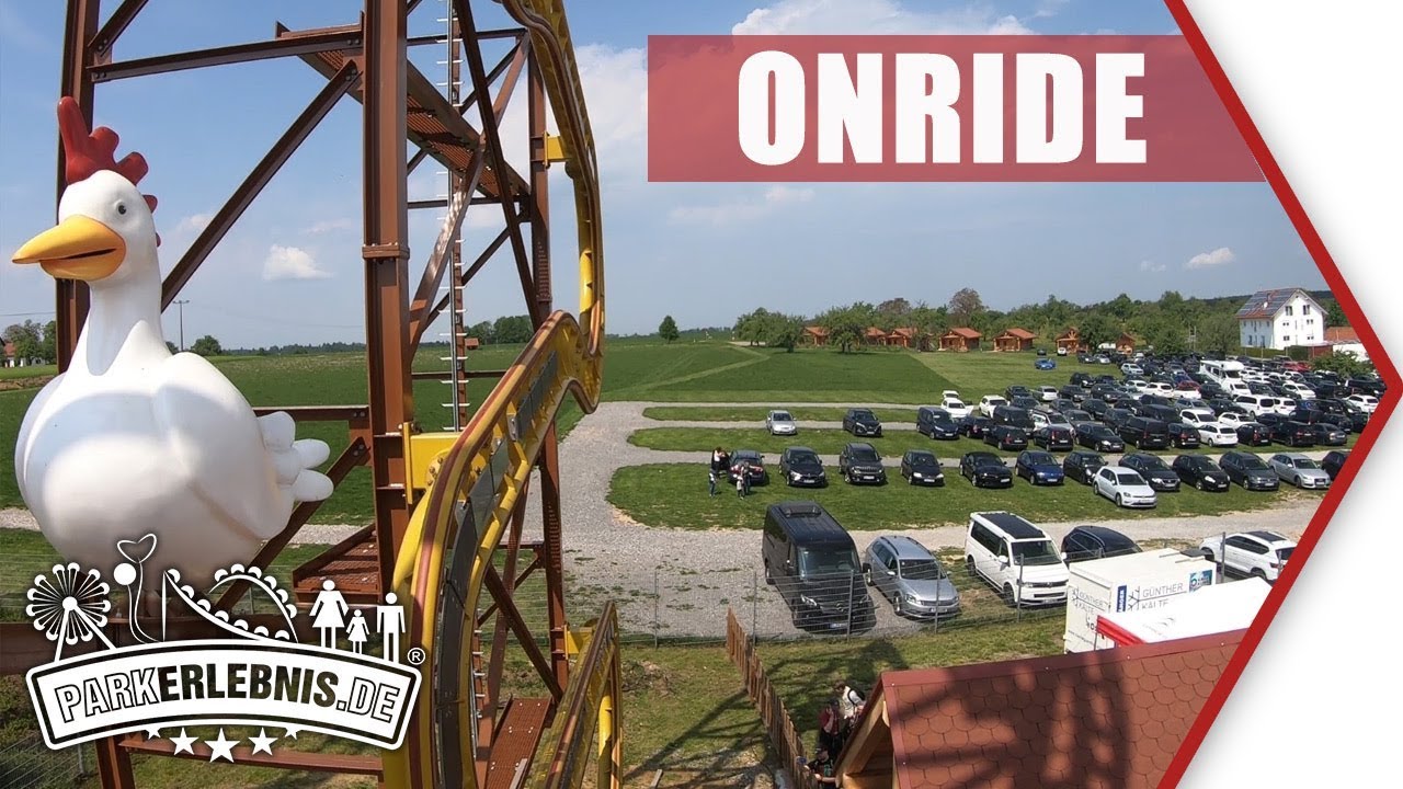 Wilde Hilde Onride - Schwaben-Park neue Achterbahn 2019 (RES Roller Ball) - POV Mitfahr-Video